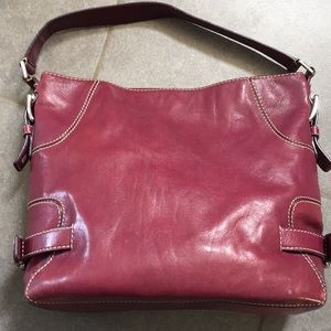 Michael Kors shoulder bag, raspberry/burgundy